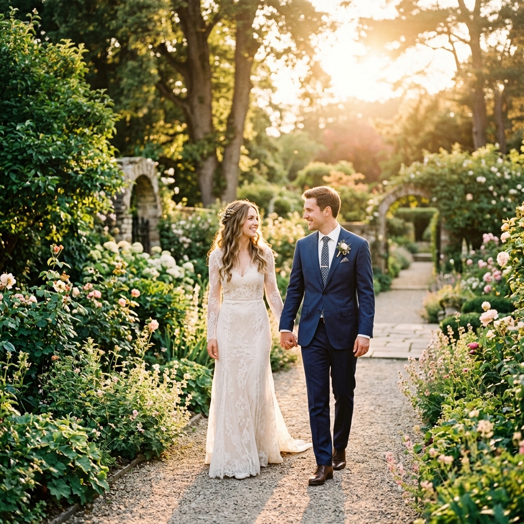 Outdoor couple portrait by Astika Studios